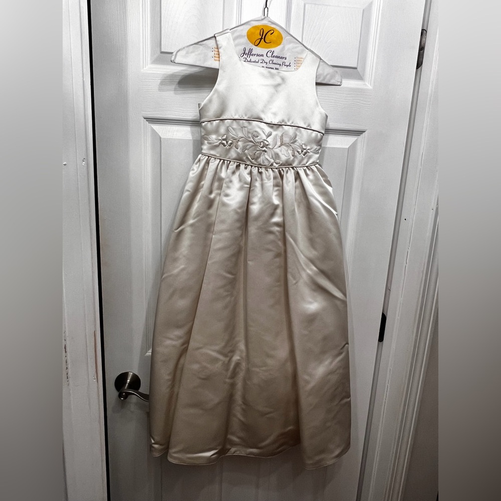 Mon Cheri Satin white Kids Dress